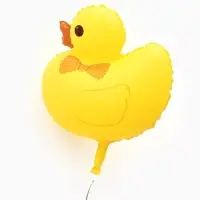 Воздушный шар фольгированный 26" "Уточка" цвет желтый