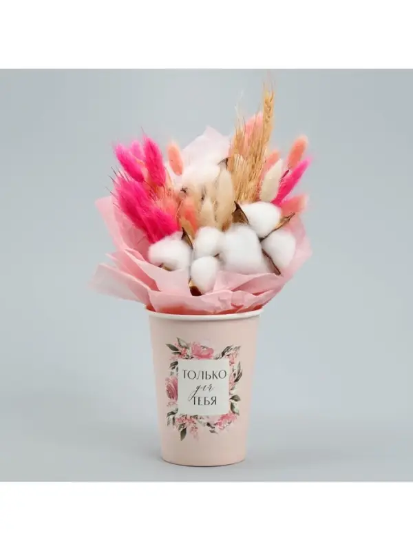 Стакан для цветов влагостойкий &laquo;Рамка цветы&raquo;, 400 мл