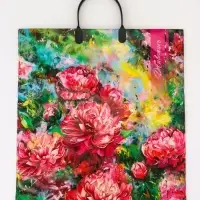 Пакет подарочный &laquo;Живопись&raquo;, полиэтиленовый с пластиковой ручкой, 40&times;44, 100 мкм