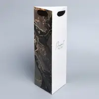 Пакет подарочный под бутылку, упаковка, &laquo;Present&raquo;, 13&times;32&times;11 см