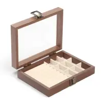 Шкатулка для украшений, 9 ячеек, 8 полос, 20&times;15&times;5 см