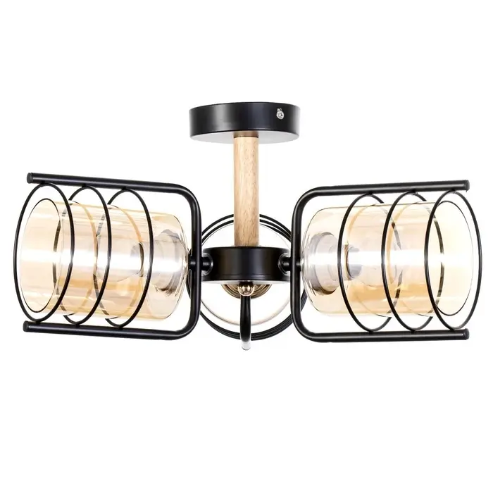 Светильник потолочный BayerLux &laquo;Моана&raquo;, 3&times;Е27 40 Вт, чёрный, 43&times;43&times;21 см