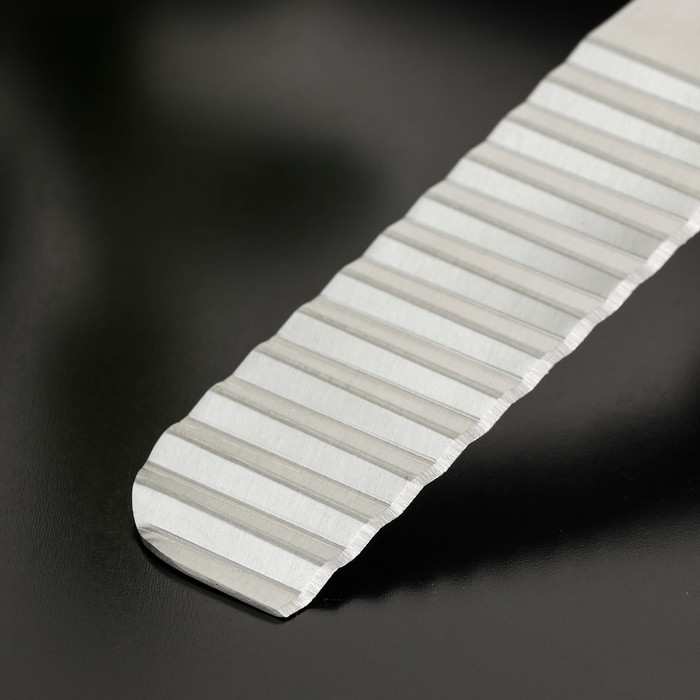 Нож для фигурной нарезки Доляна «Валдай», нержавеющая сталь, цвет бежевый Нож для фигурной нарезки Доляна «Валдай», нержавеющая сталь, цвет бежевый