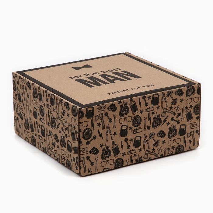 Коробка складная «Лучшему мужчине», 24 х 24 х 12 см Коробка складная «Лучшему мужчине», 24 х 24 х 12 см