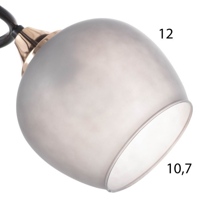 Люстра Люстра "Акапулько" 2х60Вт Е27 Коричневый, золото 48х28х24см