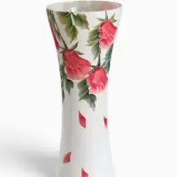 Ваза для цветов &laquo;Фелисия&raquo;, 15&times;38 см, стекло, белая