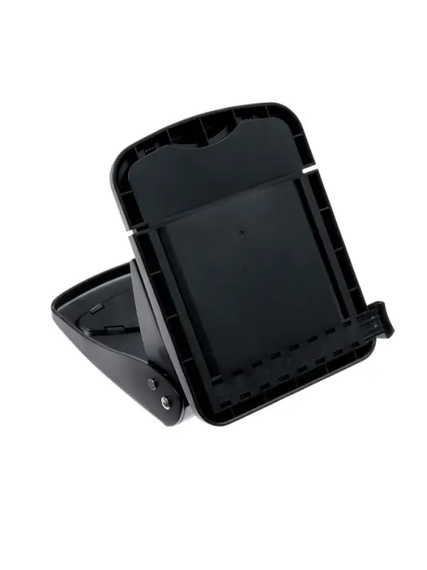 Дырокол 40л метал черный, с линейкой