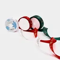 Набор лент с тиснением для упаковки подарков, 3 шт Набор лент с тиснением для упаковки подарков, 3 шт