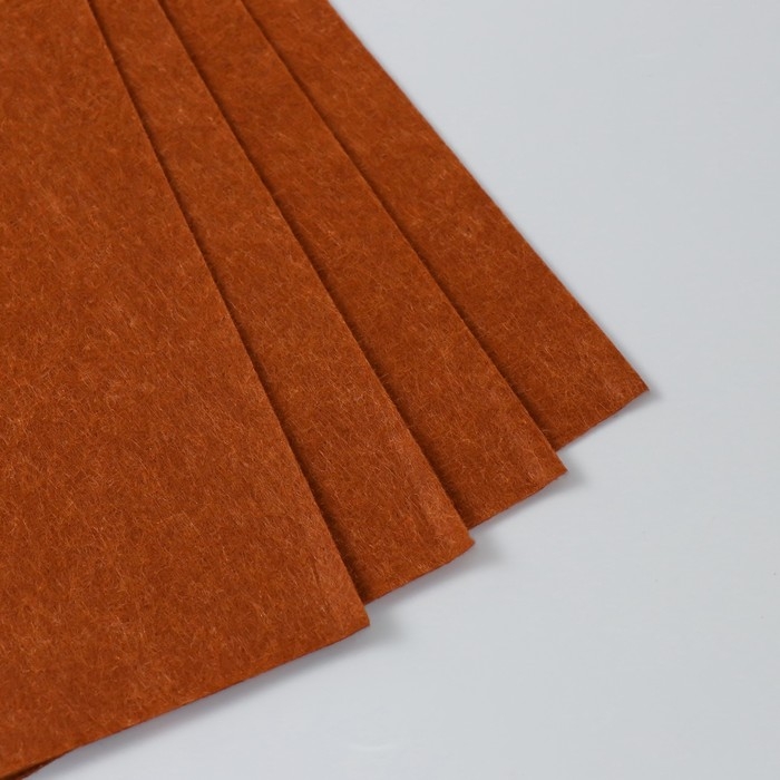 Фетр 1 мм Фетр 1 мм "Тёмный шоколад" набор 4 листа 30х40 см