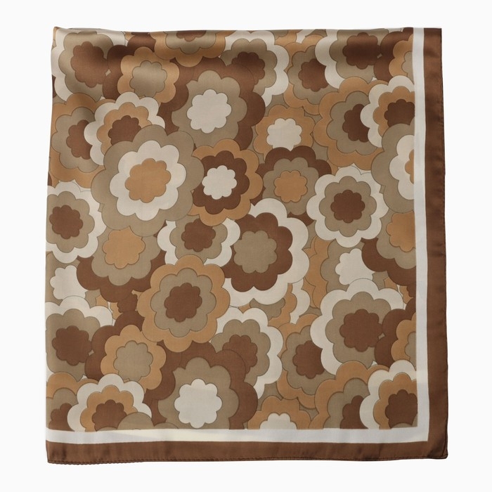 Платок женский MINAKU р-р 70*70 см, цв. коричневый Платок женский MINAKU р-р 70*70 см, цв. коричневый