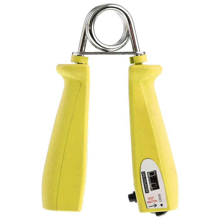 Эспандер кистевой ONLYTOP, со счётчиком, 30 кг, цвета МИКС