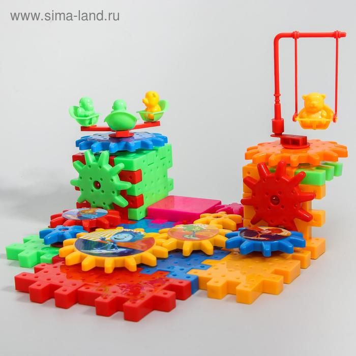 Конструктор, шестеренки ФИКСИКИ, 53 детали Конструктор, шестеренки ФИКСИКИ, 53 детали