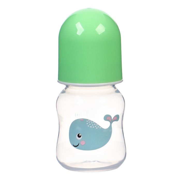 Бутылочка для кормления, классическое горло, 60 мл., от 3 мес., цвет зеленый Бутылочка для кормления, классическое горло, 60 мл., от 3 мес., цвет зеленый