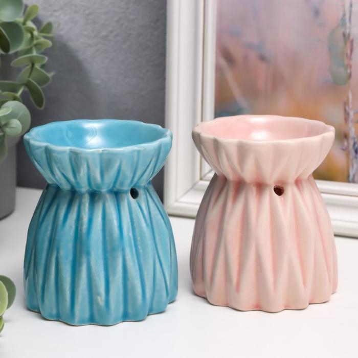 Аромалампа керамика Аромалампа керамика "Грани. Ромбы" МИКС 9х7,2х7,2 см