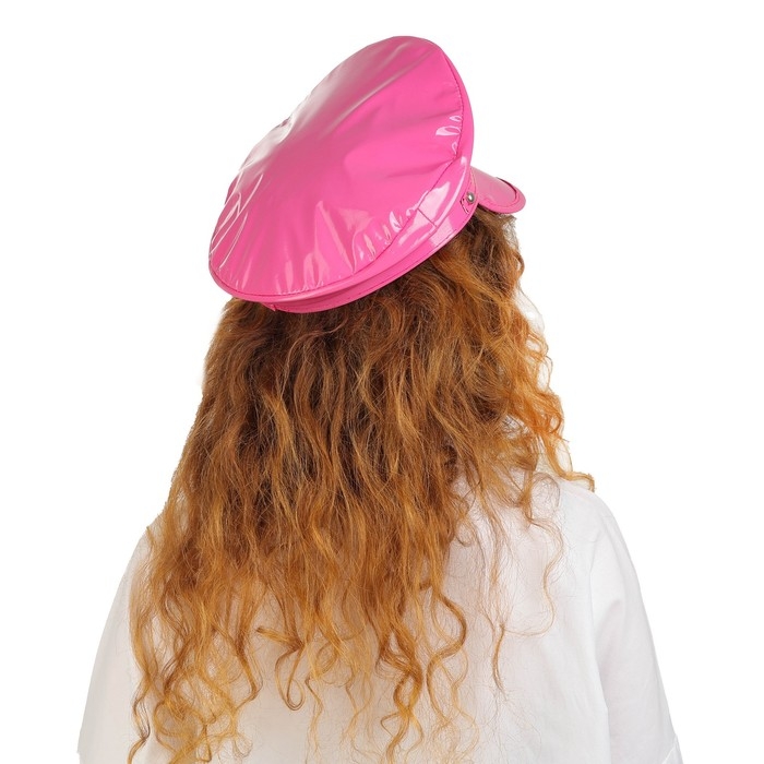 Карнавальная шляпа «Фуражка» розовая, с пайетками, р. 56–58 Карнавальная шляпа «Фуражка» розовая, с пайетками, р. 56–58
