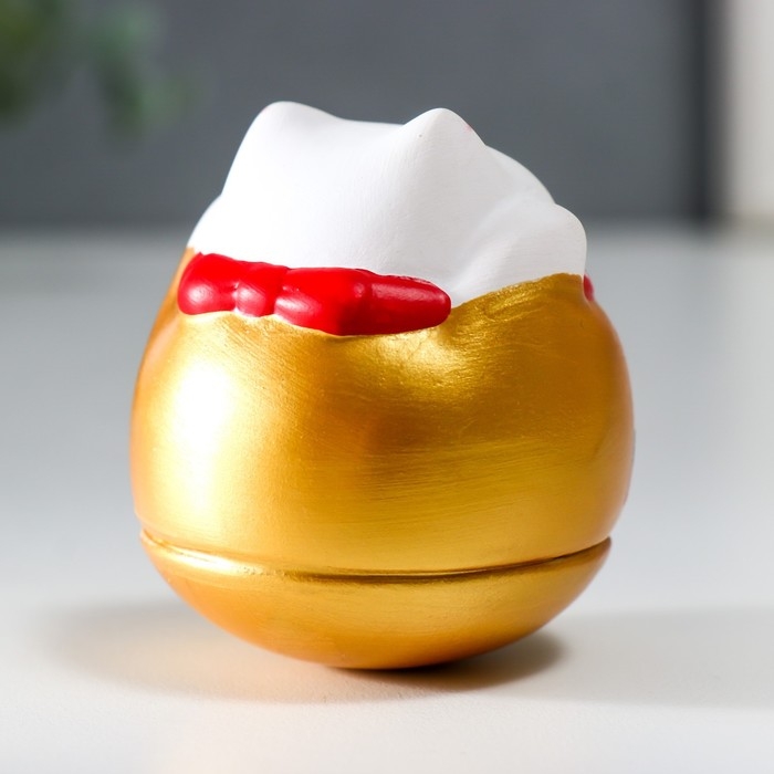 Сувенир неваляшка керамика Сувенир неваляшка керамика "Манэки-нэко в бочонке"МИКС 5х5х6 см