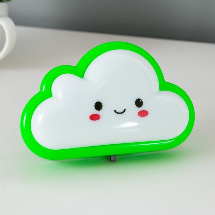 Ночник пластик LED Ночник пластик LED "Облачко" МИКС 8х8х2,5 см RISALUX