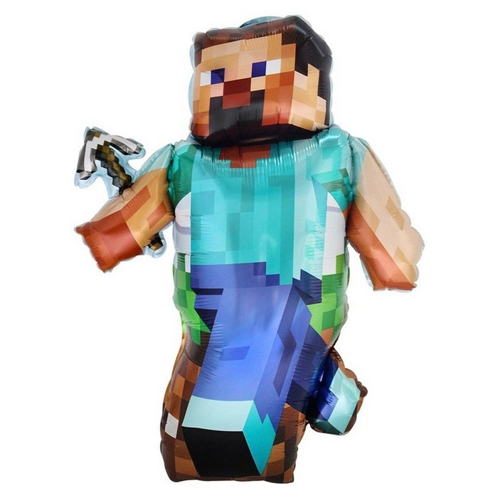 Шар фольгированный 33 Шар фольгированный 33" фигура "Человек пиксельный"