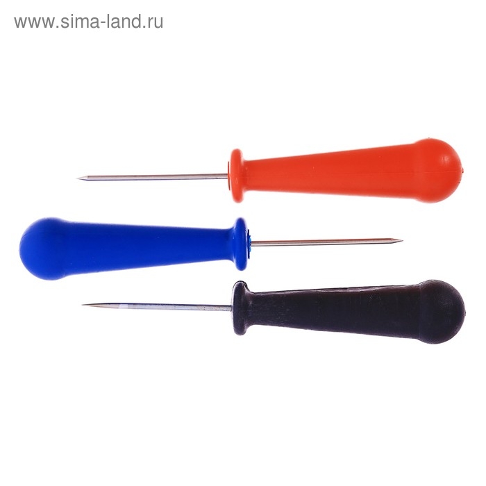 Шило канцелярское, малое, d-2 мм, цветная удобная ручка,МИКС