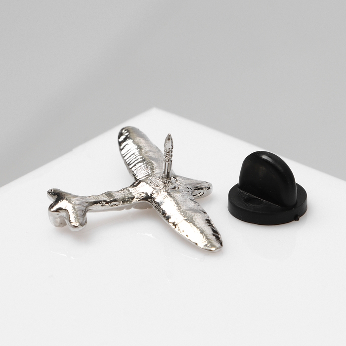 Значок «Самолёт», цвет серебро Значок «Самолёт», цвет серебро