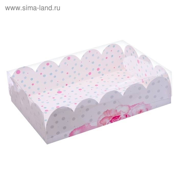 Коробка для печенья, кондитерская упаковка с PVC крышкой, «Счастье ждет тебя», 20 х 30 х 8 см Коробка для печенья, кондитерская упаковка с PVC крышкой, «Счастье ждет тебя», 20 х 30 х 8 см