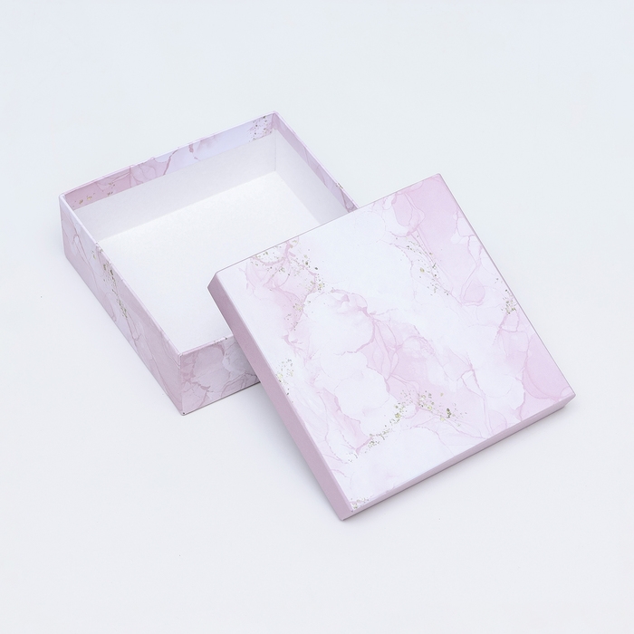 Подарочная коробка квадратная Подарочная коробка квадратная "Гранит",13,5 х 13,5 х 5 см