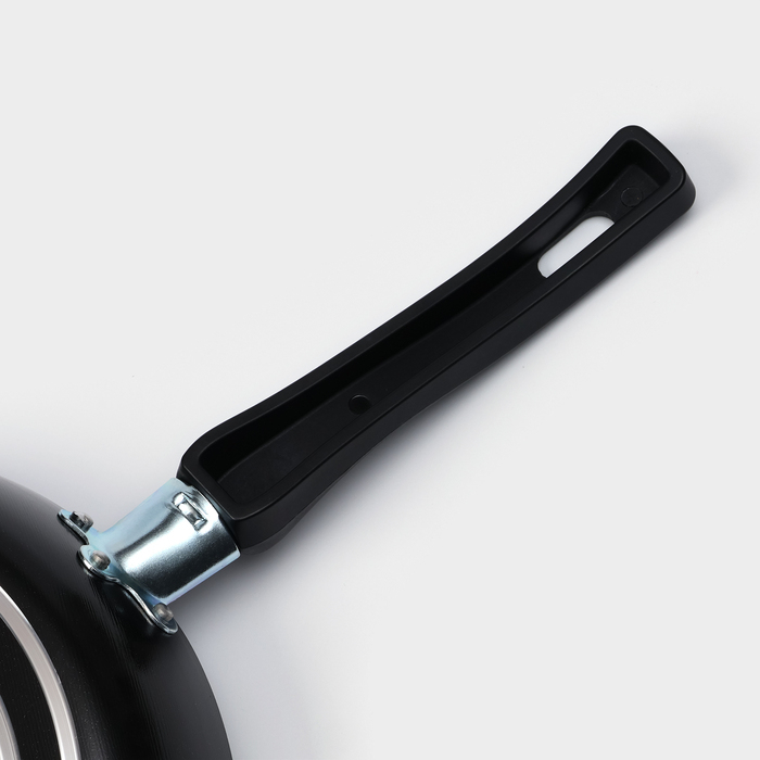 Сковорода Consul, d=24 см, стеклянная крышка, пластиковая ручка, антипригарное покрытие, цвет чёрный Сковорода Consul, d=24 см, стеклянная крышка, пластиковая ручка, антипригарное покрытие, цвет чёрный