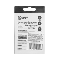 Фитнес-браслет Red Line RF-01, 0.96", IP68, пульсометр, датчик уровня кислорода, черный