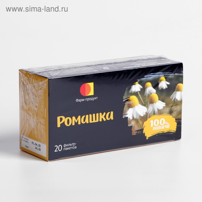 Фиточай травяной «Ромашка», 20 фильтр-пакетов по 1,5 г. Фиточай травяной «Ромашка», 20 фильтр-пакетов по 1,5 г.