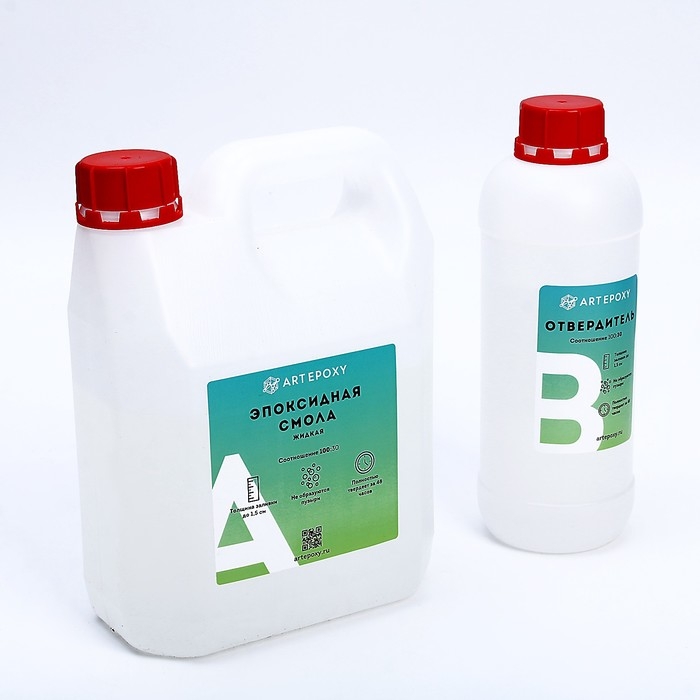 Эпоксидная смола для творчества ArtEpoxy Жидкая, 3 кг Эпоксидная смола для творчества ArtEpoxy Жидкая, 3 кг