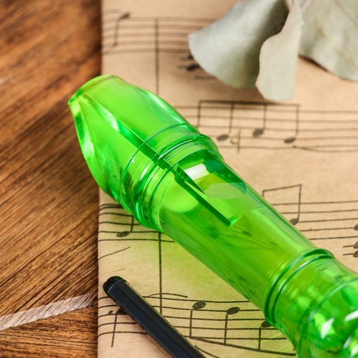 Блокфлейта Music Life, 8 отверстий, немецкая система, зеленая Блокфлейта Music Life, 8 отверстий, немецкая система, зеленая