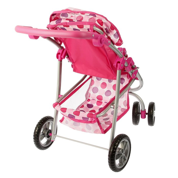 Коляска для кукол зима-лето 2 в 1, регулирует ручка, металлический каркас Коляска для кукол зима-лето 2 в 1, регулирует ручка, металлический каркас
