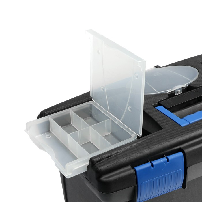 Ящик для инструмента ТУНДРА, 19 Ящик для инструмента ТУНДРА, 19", 490 х 275 х 240 мм, пластиковый