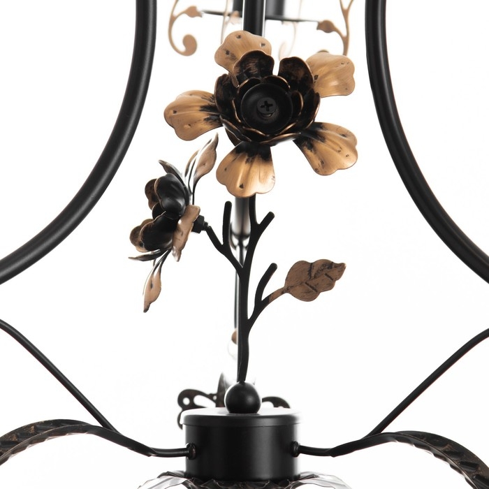 Люстра Люстра "Сандра" 3xE14 40Вт черно-золотой 51х51х52-110 см BayerLux