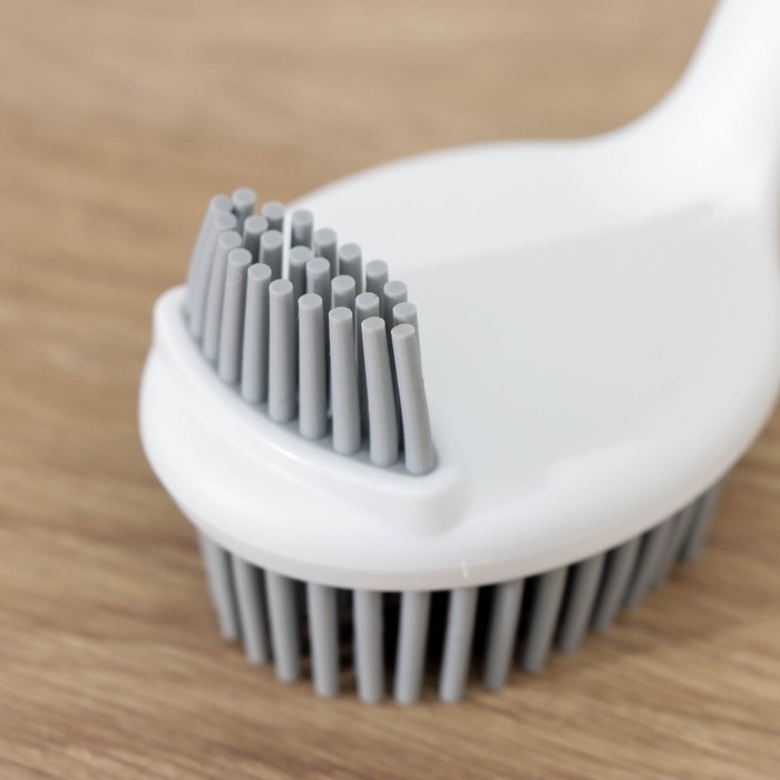 Щётка для посуды Доляна Meli, бамбуковая ручка, двухсторонняя, ворс TPR 1,8 см, 5×26,5 см Щётка для посуды Доляна Meli, бамбуковая ручка, двухсторонняя, ворс TPR 1,8 см, 5×26,5 см