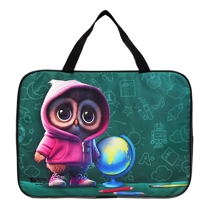 Папка для труда А4 на молнии текстиль 70мм 360 х 260 «1 сентября: Совушка» Папка для труда А4 на молнии текстиль 70мм 360 х 260 «1 сентября: Совушка»