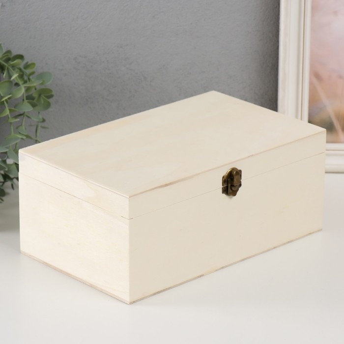 Шкатулка дерево под роспись Шкатулка дерево под роспись "Прямоугольная" замок пряжка 26,5х16,5х11 см