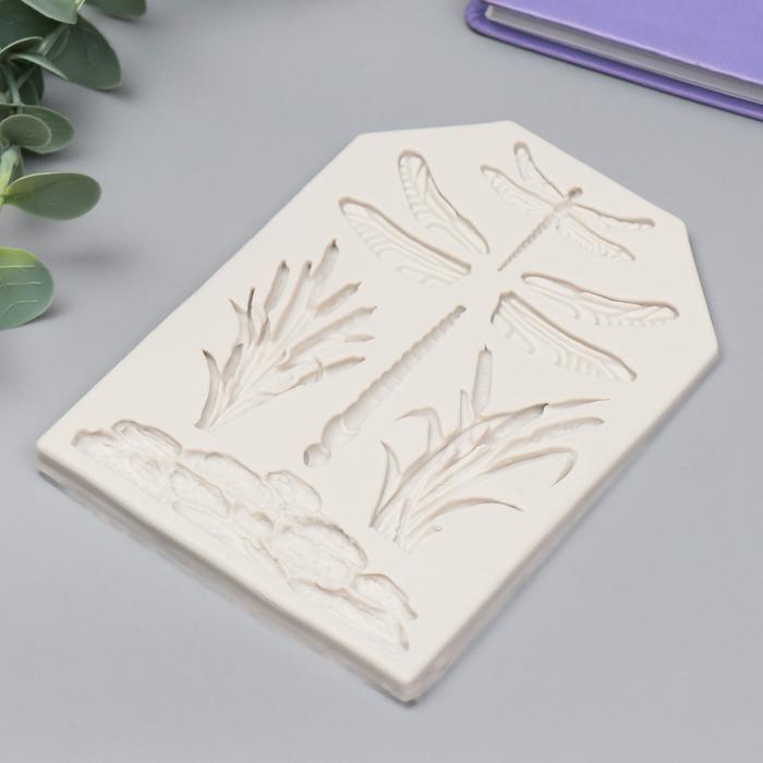 Молд силикон Молд силикон "Стрекозы в камыше" 9 предметов 0,6х10х13,7 см