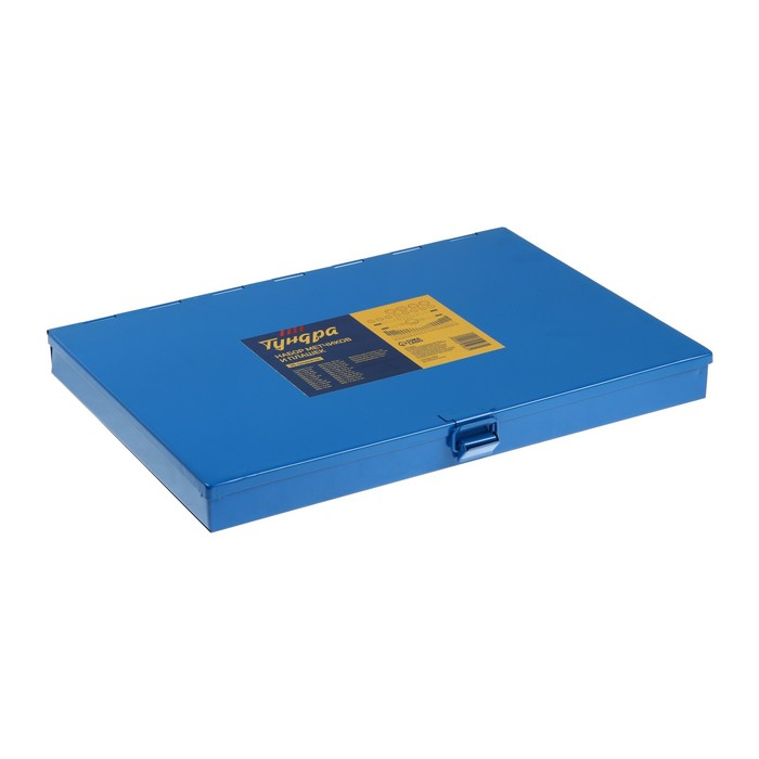 Набор метчиков и плашек ТУНДРА, М3 - М16, 36 предметов Набор метчиков и плашек ТУНДРА, М3 - М16, 36 предметов