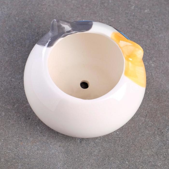 Горшок Горшок "Котенок" 9х6см, МИКС