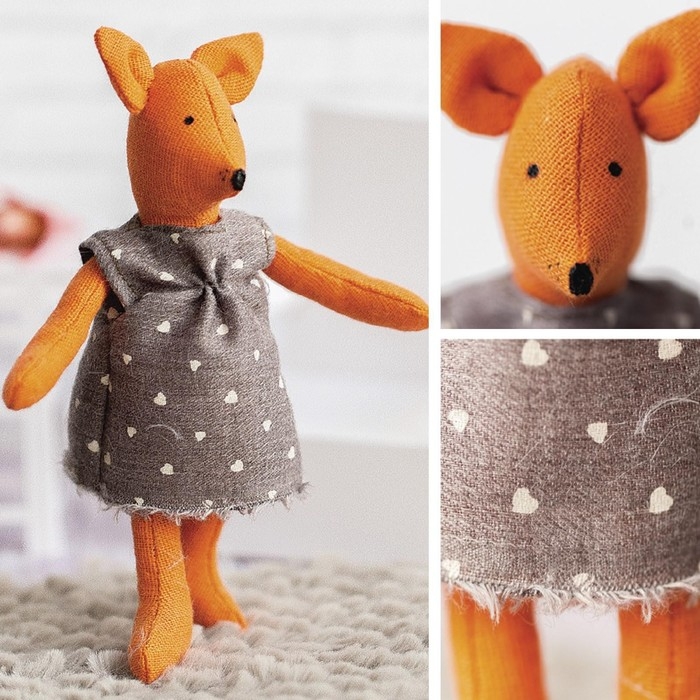 Игрушка–малютка «Лисичка Голди», набор для шитья, 21 × 14.4 × 0.8 см Игрушка–малютка «Лисичка Голди», набор для шитья, 21 × 14.4 × 0.8 см