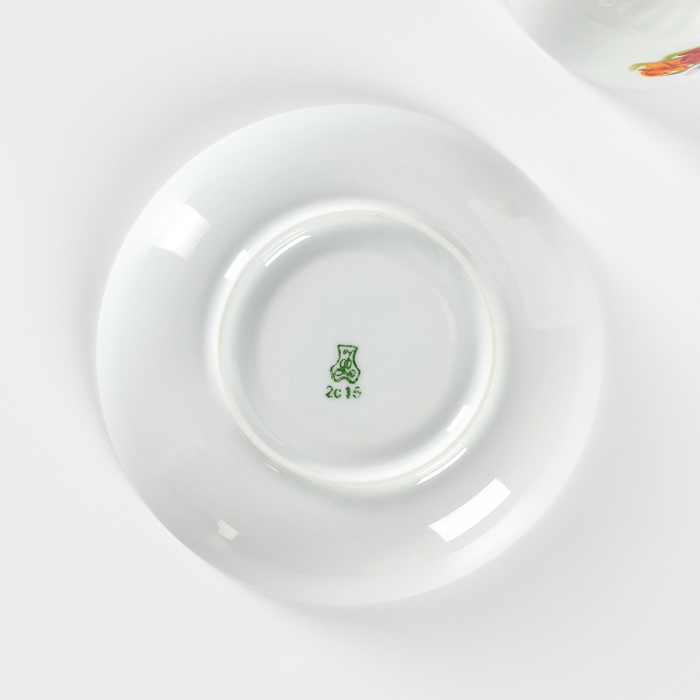 Чайная пара фарфоровая «Майский букет», 250 мл, d=15 см Чайная пара фарфоровая «Майский букет», 250 мл, d=15 см