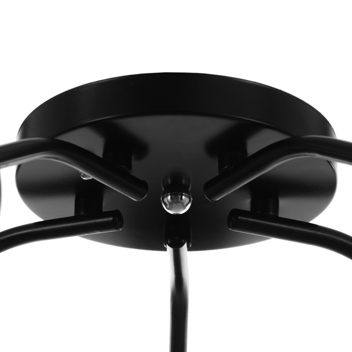 Люстра Люстра "Онлайн" (цилиндр) 5х15Вт Е27 МОДЕЛЬ: BR 00238 черный/прозрачный