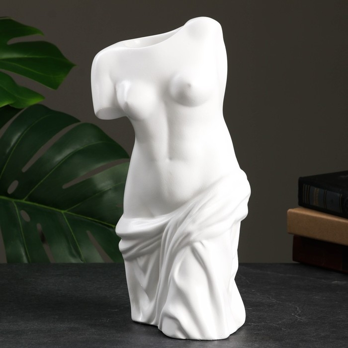 Кашпо - органайзер  Кашпо - органайзер "Венера Милосская" белая, 30см