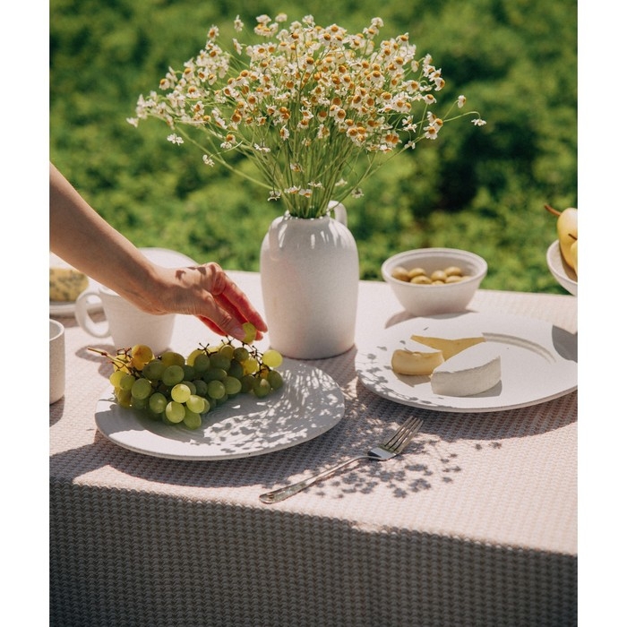 Набор тарелок керамических SL Home «Арена Бланка», d=26,5 см, цвет белый Набор тарелок керамических SL Home «Арена Бланка», d=26,5 см, цвет белый