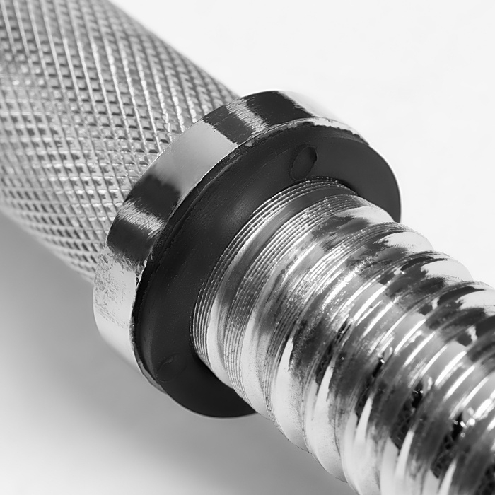 Гриф для штанги прямой, металлический, хромированный, d=28 мм, 180 см Гриф для штанги прямой, металлический, хромированный, d=28 мм, 180 см