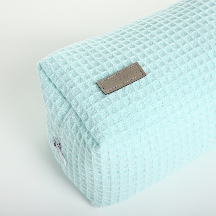 Косметичка на молнии TEXTURA, цвет бирюзовый Косметичка на молнии TEXTURA, цвет бирюзовый