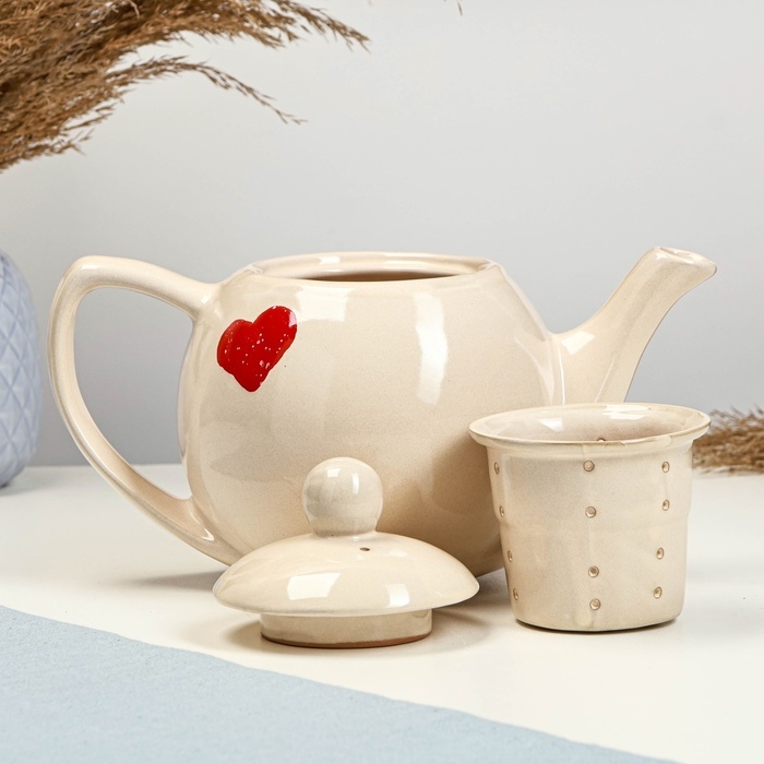 Чайник Чайник "Элегант" 1,2л / 14х16,5см, валентинка