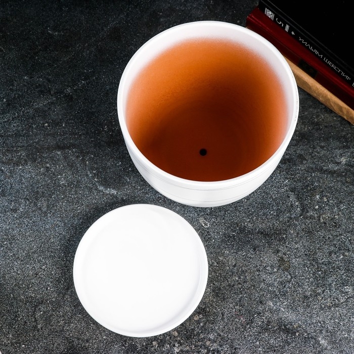 Горшок цветочный Горшок цветочный "Магнолия" белый, 4,7 л