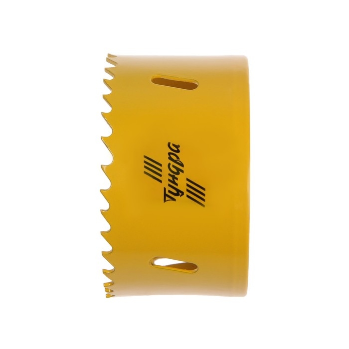 Коронка биметаллическая ТУНДРА, 78 мм, M16 с дополнительной фиксацией